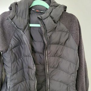 Stoic Down Jacket with Knit Sleeves